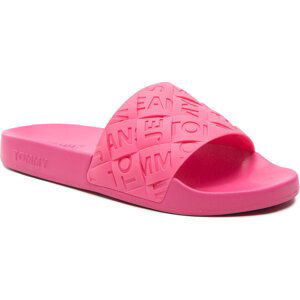 Nazouváky Tommy Jeans Woven Pool Slide EN0EN01857 Pink Alert THW