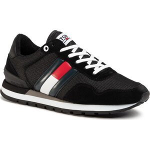 Sneakersy Tommy Jeans Casual Tommy Jeans Sneaker EM0EM00399 Black BDS