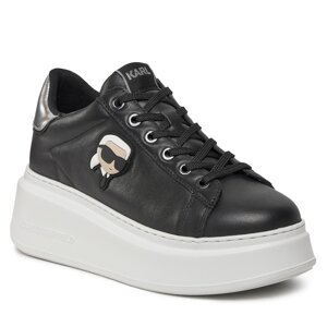 Sneakersy KARL LAGERFELD KL63530N Black Lthr 000