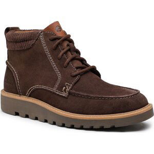 Kotníková obuv Clarks Barnes Mid 261675657 Dark Brown Suede