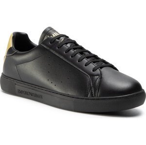 Sneakersy Emporio Armani X4X316 XM500 N024 Black/Old Gold Print