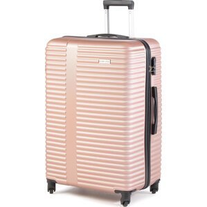 Velký tvrdý kufr Semi Line T5503-0 Růžová