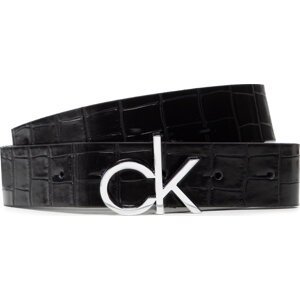 Dámský pásek Calvin Klein Ck Low Fix Belt 30Mm Croco K60K608905 BAX