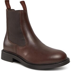 Kotníková obuv s elastickým prvkem Gant Millbro Chelsea Boot 27631416 Dark Brown