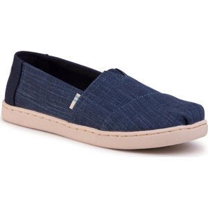 Polobotky Toms Classic Majorca Blue Crosshatch Linen