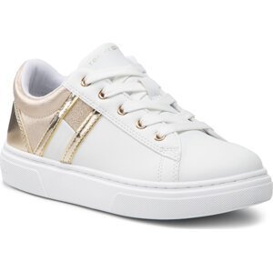 Sneakersy Tommy Hilfiger Low Cut Lace-Up Sneaker T3A4-32156-1383 M White/Platinium X048