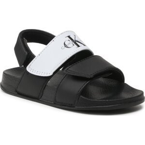 Sandály Calvin Klein Jeans Velcro Sandal V1B2-80627-1172 S Black/White X001