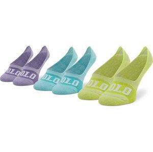 Sada 3 párů dámských ponožek Polo Ralph Lauren 455873515002 Bright Assorted