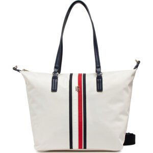 Kabelka Tommy Hilfiger Poppy Tote White Corp AW0AW13169 YBI