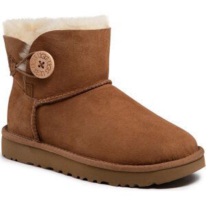 Sněhule Ugg W Mini Bailey Button II 1016422 Hnědá