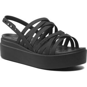 Sandály Crocs Brooklyn Strappy Lowwdgw 206751 Black