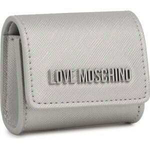 Pouzdro na sluchátká LOVE MOSCHINO JC6451PP4IK2390B Argento