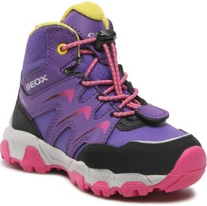 Kotníková obuv Geox J Magnetar G.B Abx B J264LB 054FU C8222 M Purple/Fuchsia