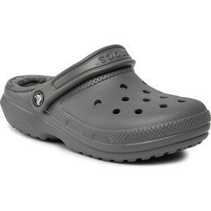 Nazouváky Crocs Classic Lined Clog 203591 Slate Grey/Smoke