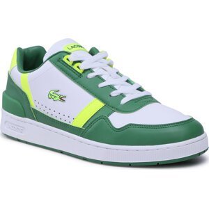 Sneakersy Lacoste T-Clip 123 4 Sma 745SMA0074082 Wht/Grn