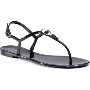 Sandály KARL LAGERFELD KL80086 Black Rubber