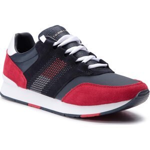Sneakersy Tommy Hilfiger Corporate Material Mix Runner FM0FM02056 Rwb 020