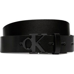 Dámský pásek Calvin Klein Jeans Round Mono Pl Lthr Belt 30Mm K60K611490 Černá