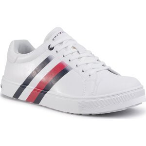Sneakersy Tommy Hilfiger Low Cut Lace-Up Sneaker T3B4-30721-0901 White 100