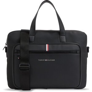 Brašna na notebook Tommy Hilfiger Th Essential Pique Computer Bag AM0AM11542 Černá