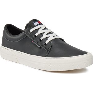 Sneakersy Tommy Jeans Tjm Vulc. Skate Derby Ess EM0EM01400 Black BDS