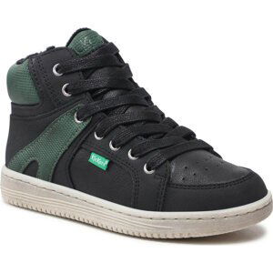 Kotníková obuv Kickers Lowell 739353-3 S Noir Vert 82