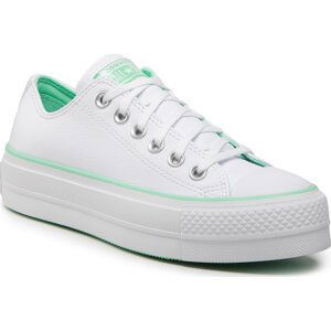 Plátěnky Converse Ctas Lift Ox A00903C White/Prism Green/White