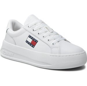 Sneakersy Tommy Jeans City Flatform EN0EN01786 White YBR