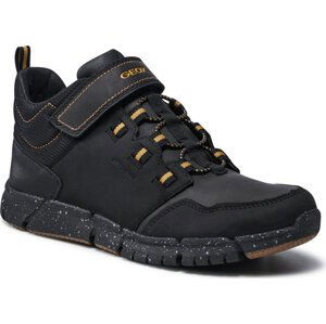 Kotníková obuv Geox J Flexyper B.B Abx A J949XA 032FU C9241 S Black/Dk Yellow