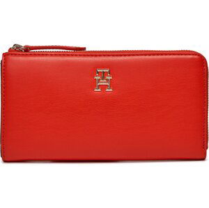 Velká dámská peněženka Tommy Hilfiger Th Central Cc And Coin Fierce Red XND