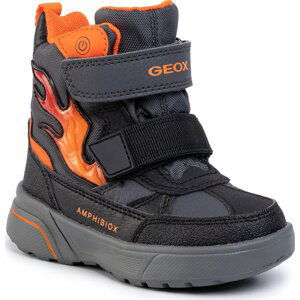 Kozačky Geox J Sveggen B Abx D J947UD 0CEFU C0038 M Black/Orange