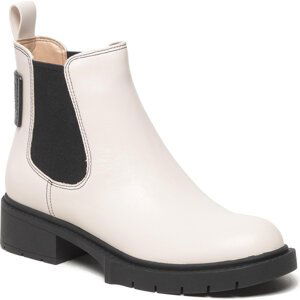 Kotníková obuv s elastickým prvkem Coach Lyden Leather Bootie G5488 Chalk