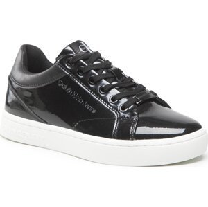 Sneakersy Calvin Klein Jeans Classic Cupsole Glossy Patent YW0YW00875 Black BDS