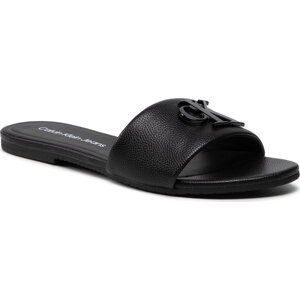 Nazouváky Calvin Klein Jeans Flat Sandal Hw Lth YW0YW00543 Black BDS