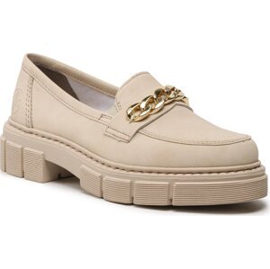 Loafersy Rieker M3861-60 Beige