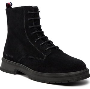 Kotníková obuv Tommy Hilfiger Hilfiger Core Suede Boot FM0FM04674 Black BDS