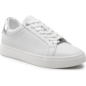 Sneakersy Calvin Klein Cupsole Lace Up HW0HW01326 White/Silver 0K8