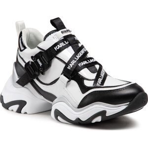 Sneakersy KARL LAGERFELD KL62320 White Lthr W/Black