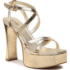 Sandály MICHAEL Michael Kors Paola Platform Sandal 40S3PLHS1M Pale Gold