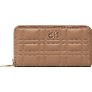 Velká dámská peněženka Calvin Klein Re-Lock Quilt Z/A Wallet Lg K60K609912 RBC