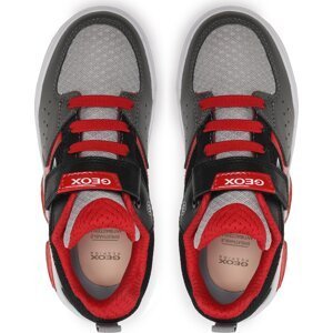 Sneakersy Geox J Illuminus Boy J35GVA011FEC0051 D Grey/Red