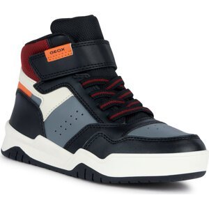 Sneakersy Geox J Perth Boy J367RF 0FE8V C0038 S Black/Orange
