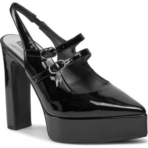 Sandály KARL LAGERFELD KL93114 Black Patent Lthr