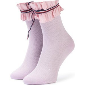 Dámské klasické ponožky Tommy Hilfiger 383008001 Lilac Hint 027
