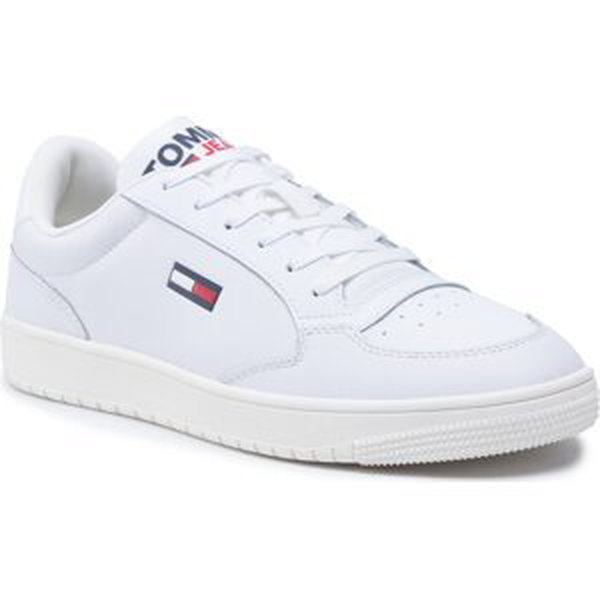 Sneakersy Tommy Jeans City Leather Cupsole EM0EM00956 White YBR