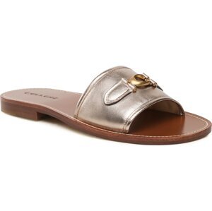 Nazouváky Coach Ina Metallic Sandal CI203 Platinum Champagne