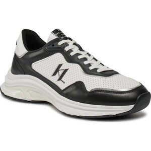 Sneakersy KARL LAGERFELD KL53165C Black/White Lthr 001