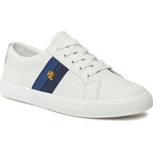 Sneakersy Lauren Ralph Lauren Janson II 802925365002 Snow White/Rfnd Nvy/Indg Sail 100