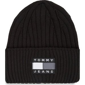 Čepice Tommy Jeans Tjm Heritage Archive Beanie AM0AM11689 Black BDS