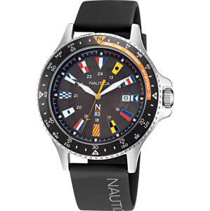 Hodinky Nautica N-83 NAPCBA130 Silver/Black